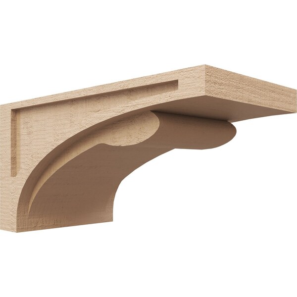 Ekena Millwork 10"W x 20"D x 10"H Wide Viola Rough Cedar Woodgrain TimberThane Corbel, Primed Tan CORUR10X20X10VIORCPR - main
